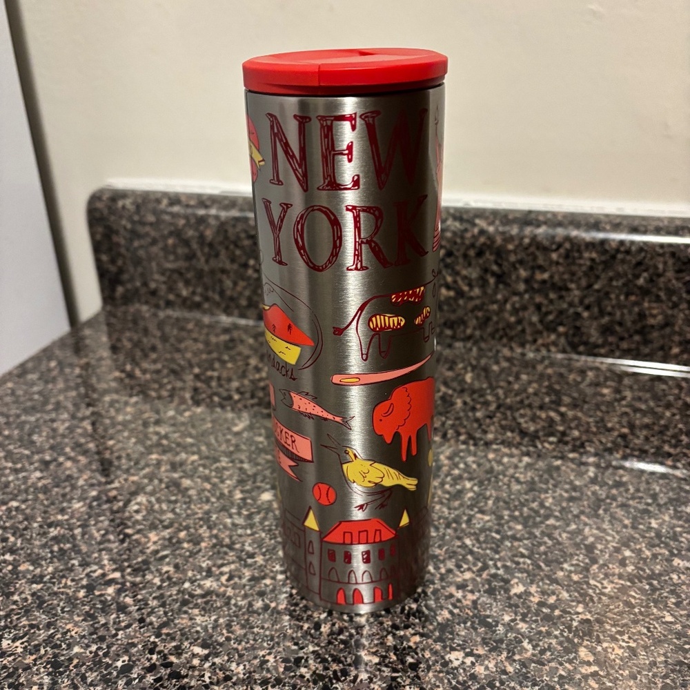 Starbucks Discovery Series NEW YORK 16 Oz Stainless Steel Tumbler 2024 Brand New